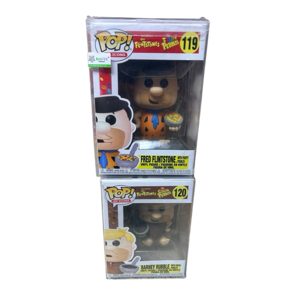 Funko Pop! Ad Icons vinyl figures from The Flintstones Fred & Barney